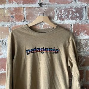Patagonia Logo Long Sleeve Tee